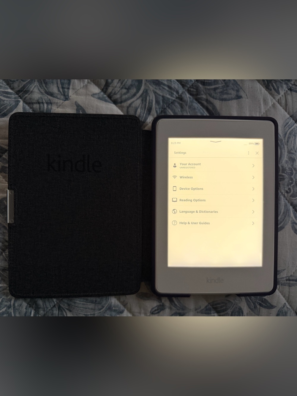 Amazon Kindle Paper white E-Reader with Purple Cover (7th Generation)